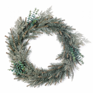 Венок Yes! Fun Буковель, d-50 см, голубой - Фото