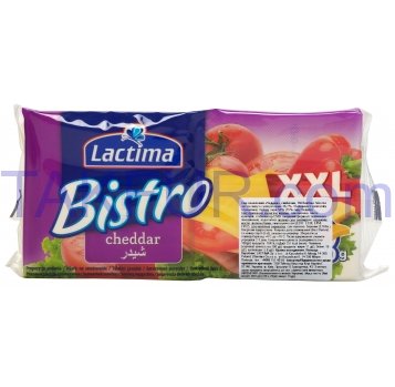 Сыр Lactima Bistro Чеддер плав ломтики 36,2% 20г*30шт 600г - Фото