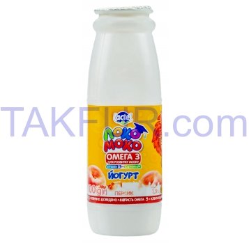 Йогурт Lactel Локо Моко персик 1,5% 100г - Фото