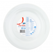 Тарелка Aro обеденная белая 27см 1шт - Фото