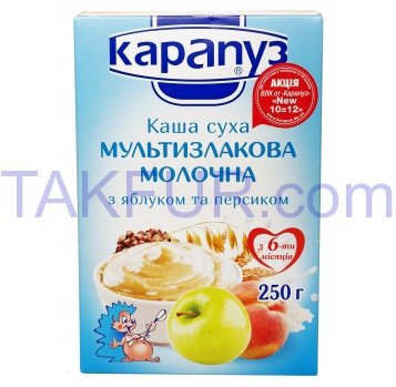 Каша мультизл Карапуз мол ябл перс 250г - Фото