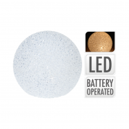 Декоративна фігура з підсвічуванням у формі кулі 1 світлодіодна лампочка 15X15 см - Фото