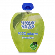 ЧУДО-ЧАДО ПЮРЕ БЕЗ ЦУКРУ 90Г : ЯБЛУКО - Фото