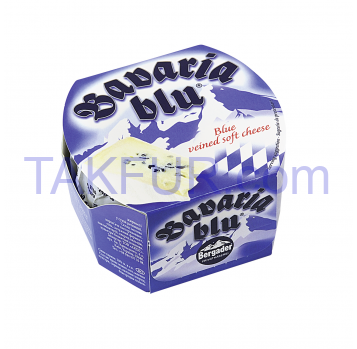 Сыр Bergader Бавария Блю с белой и голубой плесенью 70% 150г - Фото