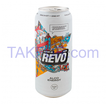 Напиток с/а Revo Лимитированная версия энергетич 8.5% 0.5л - Фото