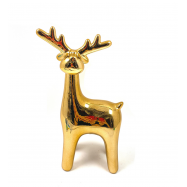 TH NY КЕРАМ.ОЛЕНЬ 24.5СМ : ЗОЛОТ. - Фото