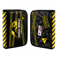 Пенал YES твердый одинарный Dangerous Dino черный - Фото