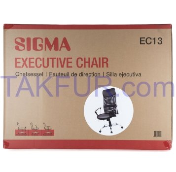 Кресло руководителя Sigma Executive Chair ЕС501 черное - Фото