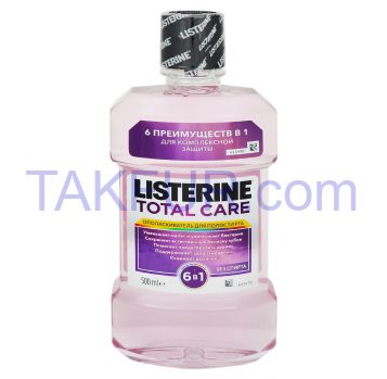 Ополаскиватель д/ротовой полости Listerine Total Care 500мл - Фото