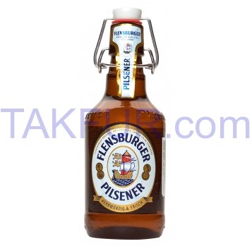 Пиво Flensburger Pilsner светлое пастеризованное 4,8% 0,33л - Фото