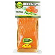 Семга K.I.T. филе нарезанное без кожи холод копчения 300г - Фото