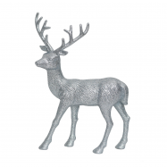 Фігура Tarrington House Олень глітер срібний 31см - Фото