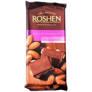Шоколад Roshen молочный с целым миндалем 90г