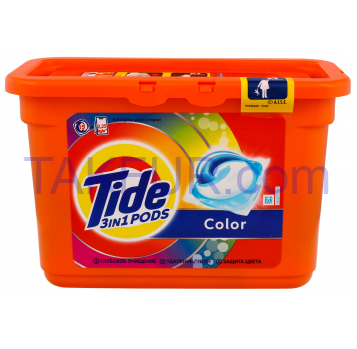 Капсулы для стирки Tide Color 3в1 15шт*24,8г - Фото