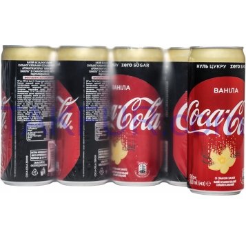 Напиток Coca-Cola Zero Ванила безалког сильногаз 330мл - Фото