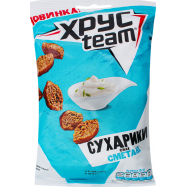 Сухарики ХрусTeam со вкусом сметаны 60г - Фото