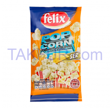 Попкорн Felix со вкусом сыра для СВЧ 90г - Фото