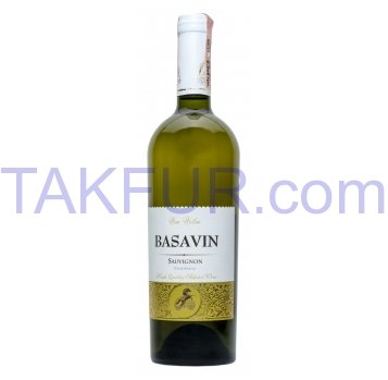 Вино Basavin Совиньон натур/выдержанное сх/б 13% 0,75л - Фото