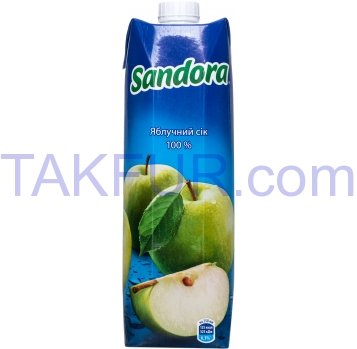 Сок Sandora яблочный осветленный 0.95л - Фото