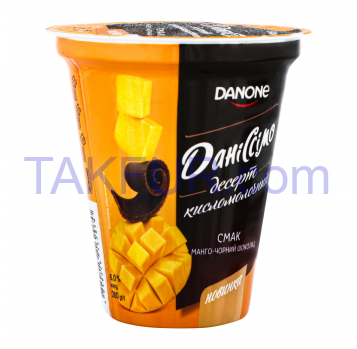 Десерт Даніссімо Манго-черный шоколад кисломолочный 6% 280г - Фото