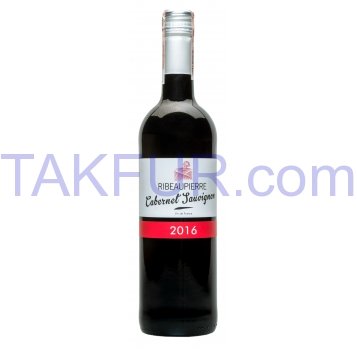 Вино Ribeaupierre Каберне Совиньон сухое красное 13,5% 0,75л - Фото
