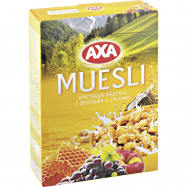 Завтраки сухие Axa Мюсли хруст медовые с фрукт и орех 375г - Фото