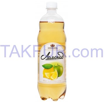Напиток Оболонь Лимонад со вкусом лимона и яблока 1л - Фото