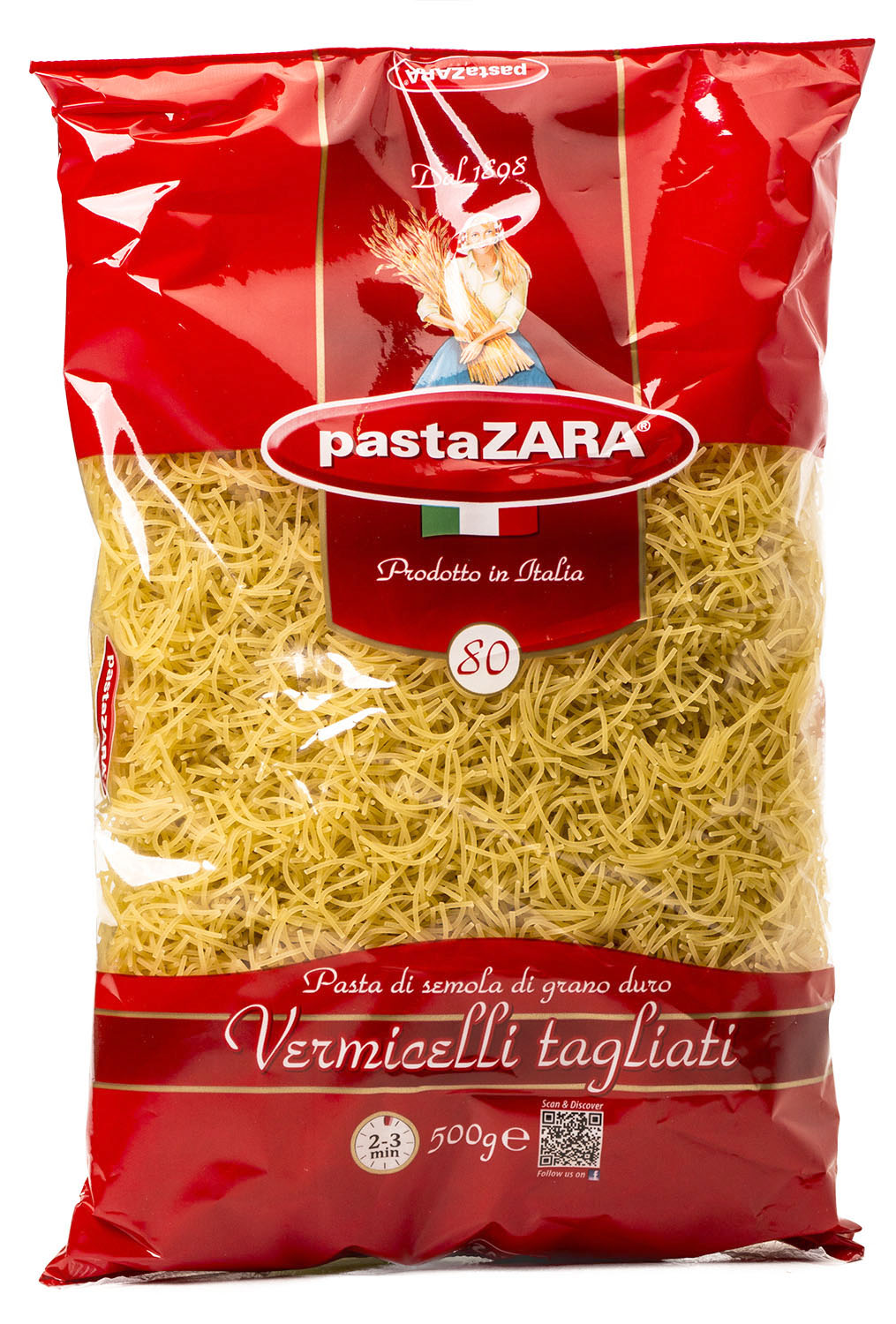 Изделия макаронные Pasta ZARA Vermicelli tagliati 500г купить онлайн с ...