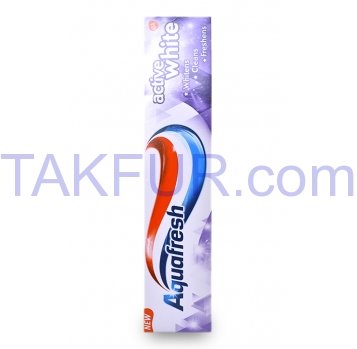 Зубная паста Active White Aquаfresh 125мл - Фото