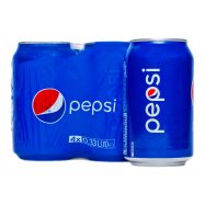 Напиток Pepsi безалькогольный сильногазиров 0,33л*4шт 1,32л - Фото