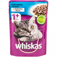 Корм Whiskas 1+ c тунцом в желе пауч 100г - Фото