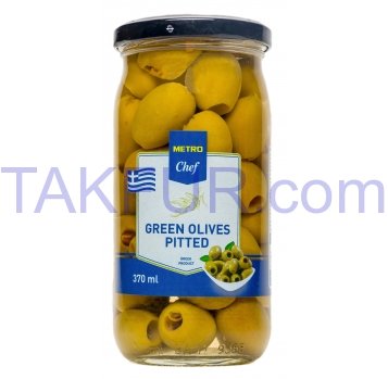 Оливки Fine Food Finestro зеленые большие без косточки 350г - Фото