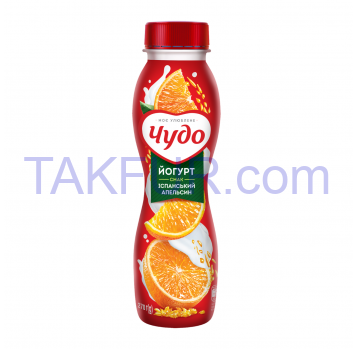 Йогурт Чудо Испанский апельсин питьевой 2,5% 270г - Фото
