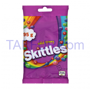 Драже Skittles Wild Berry жевательные 95г - Фото