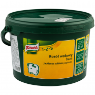 Knorr 1-2-3 Бульон говяжий сухая смесь 3,5кг - Фото