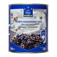 Оливки Horeca Select консервированные черн/без косточки 3кг - Фото