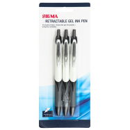 SIGMA РУЧКА ГЕЛ 3ШТ 0.7 ММ : ЧОРНИЙ - Фото