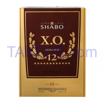 Бренди Shabo X.O. 12 виноградный выдержанный 40% 0.5л - Фото