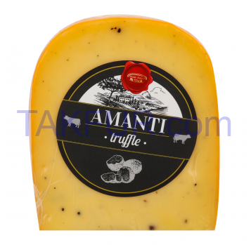 Сыр Amanti Гауда полутвердый с трюфелями 50% 200г - Фото