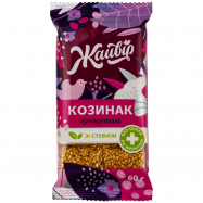 Козинак Жайвір из кунжута на фруктозе 60г - Фото