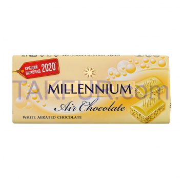 Шоколад Millennium белый пористый 85г - Фото