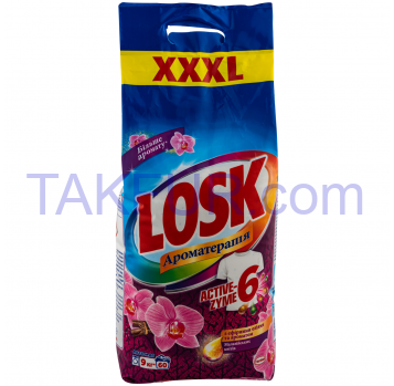 Порошок стиральный Losk АТ Малазийские цветы автомат 9кг - Фото