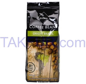 Кофе Rioba Coffee Beans бразильская натур/жар в зернах 500г - Фото