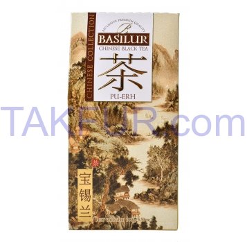 Чай Basilur Пу-Эр китайский черный 100г - Фото