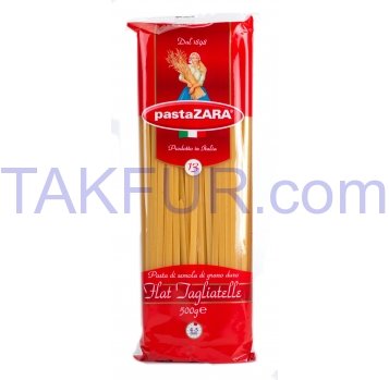 Изделия макаронные Pasta ZARA Тальятелле из тв/с пш 500г - Фото