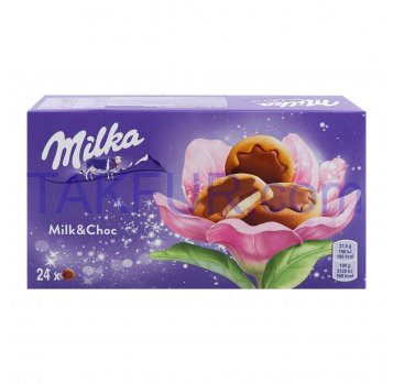 Печенье Milka с молочной начинкой 4*37.5г/уп - Фото