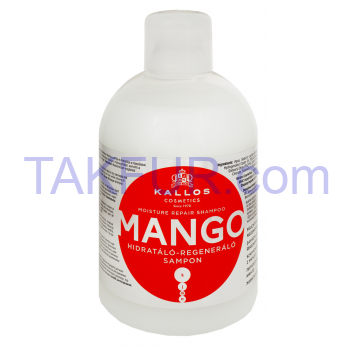 Шампунь Kallos Mango Питательный с маслом манго 1000мл - Фото