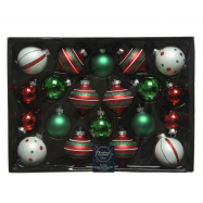 НАБІР КУЛЬ СКЛО 4-6СМ 20 ШТ - Фото