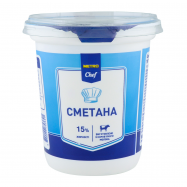 Сметана Metro Chef 15% 350г - Фото