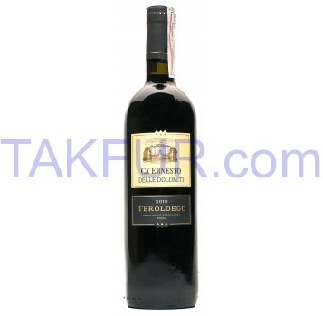 Вино Ca` Ernesto Teroldego delle Dolomiti сух/кр 12,5% 0,75л - Фото